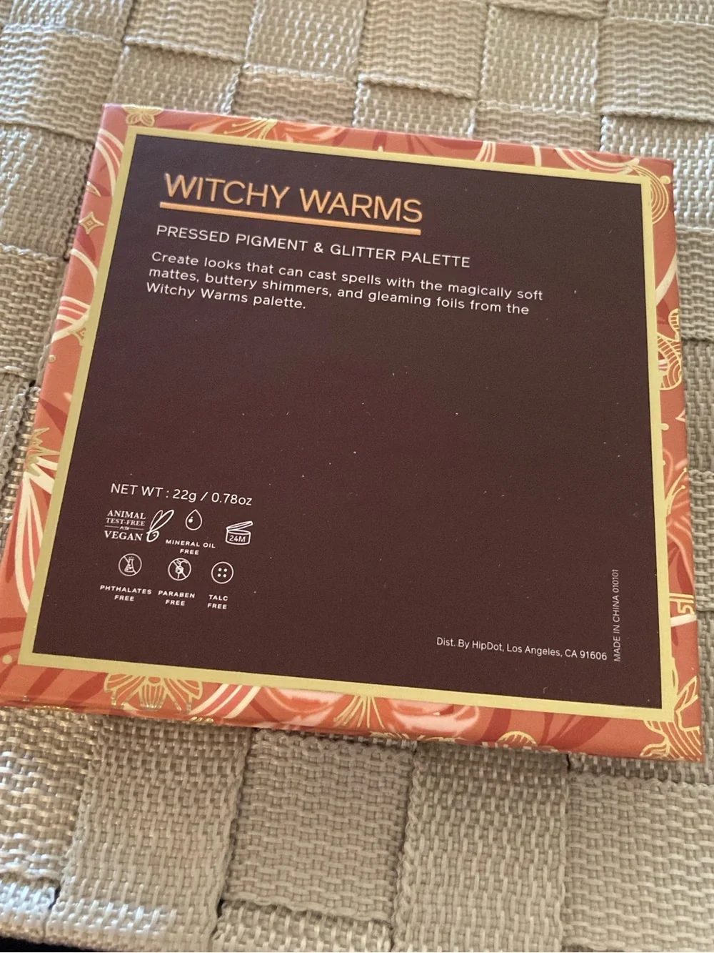 HIPDOT ‘Witchy Warms’ Eyeshadow Palette - 9 shades - NEVER USED/SWATCHED